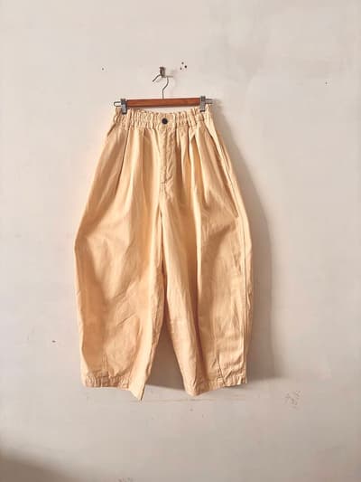 ハーベスティ サーカスパンツ アイボリー 1 コットン100% 日本製 画像1