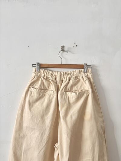 ハーベスティ サーカスパンツ アイボリー 1 コットン100% 日本製 画像4