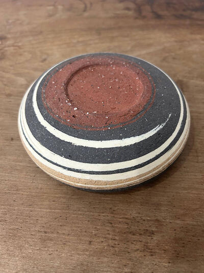 【美品】藤居奈菜江　練り込み 5寸鉢　黒　14.5cm　② 画像7