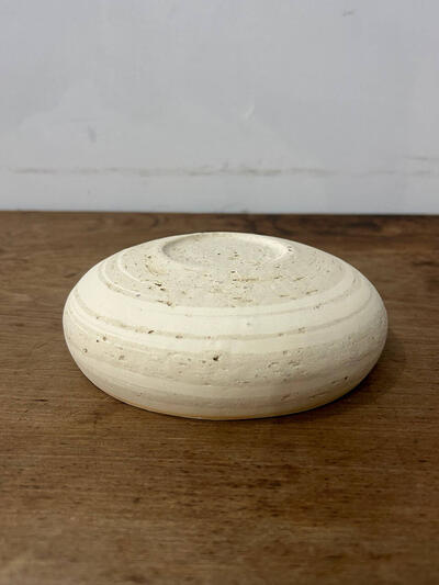 【美品】藤居奈菜江　練り込み 5寸鉢　アイボリー　14.5cm　② 画像7