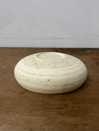 【美品】藤居奈菜江　練り込み 5寸鉢　アイボリー　14.5cm　① 画像7
