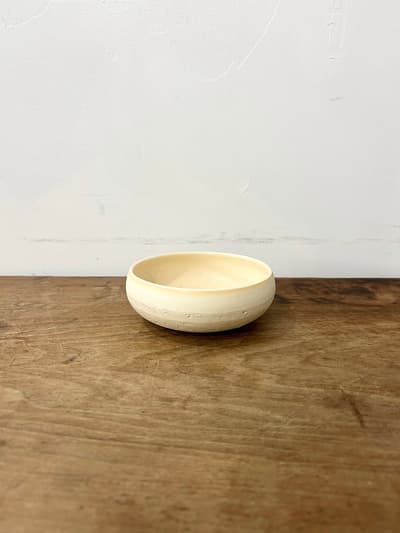 【美品】藤居奈菜江　練り込み 鉢　アイボリー　11cm　② 画像1