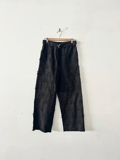【美品】Crinkle コットンイージー刺繍パンツ 画像1