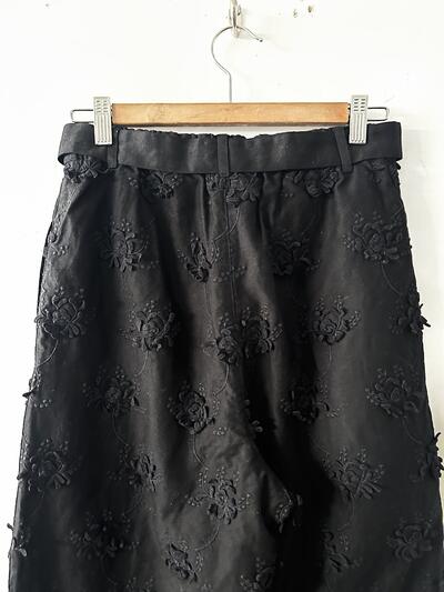 【美品】Crinkle コットンイージー刺繍パンツ 画像5