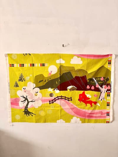 【廃盤】IKEA 生地 146・99   北欧 レトロ 動物柄　　 画像1