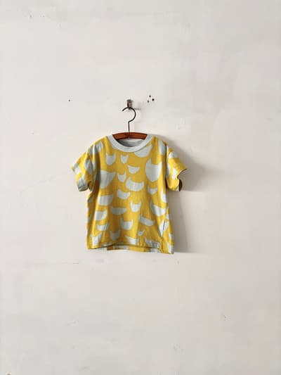 ミナペルホネン anone-anone キッズ 半袖 Tシャツ 90 イエロー 画像1