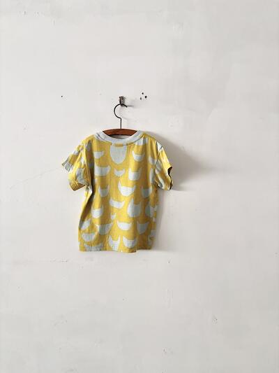 ミナペルホネン anone-anone キッズ 半袖 Tシャツ 90 イエロー 画像4