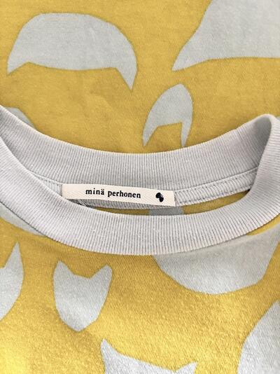 ミナペルホネン anone-anone キッズ 半袖 Tシャツ 90 イエロー 画像6