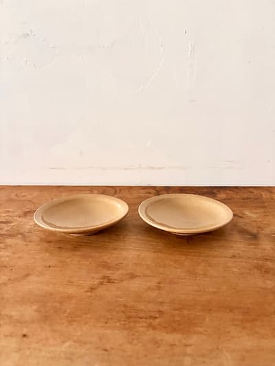 【美品】田谷直子 はちみつ小皿 2枚セット 14cm 豆皿  画像1