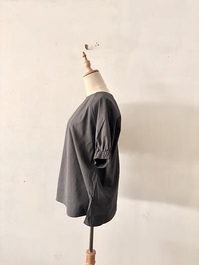 【未使用タグ付】 theory luxe  CRISP LINEN 半袖プルオーバー 38　グレー　 画像5