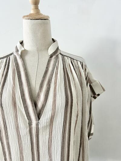 【未使用】VANESSA BRUNO Cory Striped Blouse 画像3
