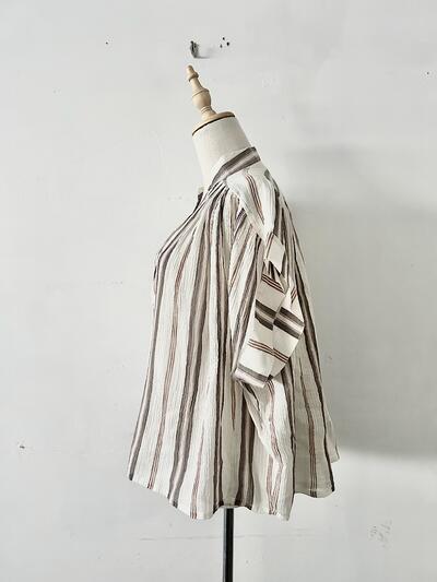 【未使用】VANESSA BRUNO Cory Striped Blouse 画像5