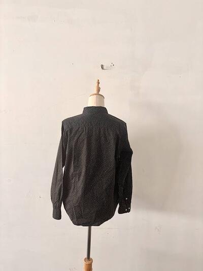 【美品】HUMAN WOMAN  コットン　ドット柄　長袖シャツ 画像6