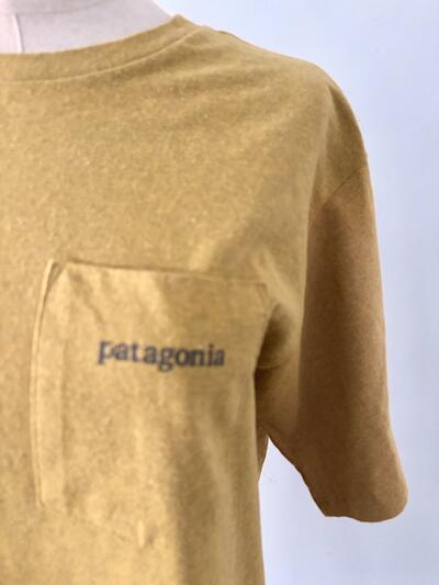 PATAGONIA  リスポンシビリティ Tシャツ マスタードイエロー Sサイズ ポケット付 画像3