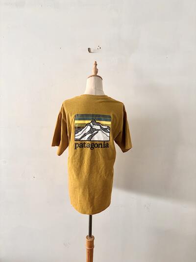 PATAGONIA  リスポンシビリティ Tシャツ マスタードイエロー Sサイズ ポケット付 画像6