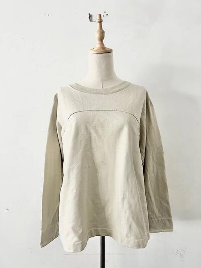 【美品】Veritecoeur カットソー ベージュ VCC-498 画像3