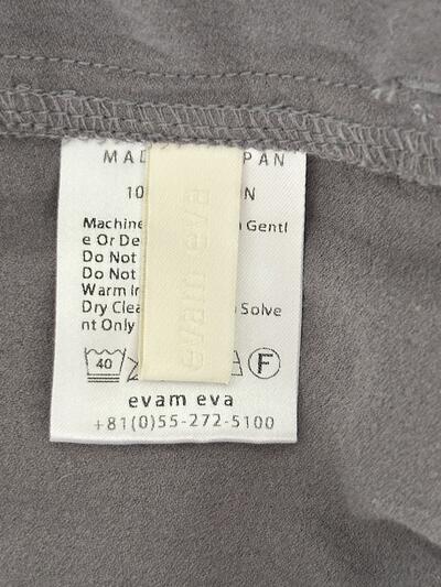 【美品】2025SS　evameva　cotton wrap skirt　サイズM　グレー 画像5