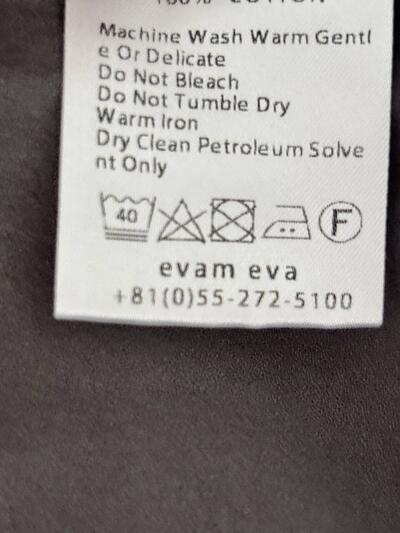 【美品】2025SS　evameva　cotton wrap skirt　サイズM　グレー 画像6