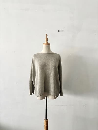 evam eva エヴァムエヴァ 和紙 プルオーバー M
