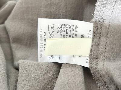 【美品】evam eva コットンラップスカート グレー M 定価2.4万 画像5
