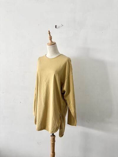 R JUBILEE オーガニックコットン ロングスリーブTシャツ / イエロー 画像3