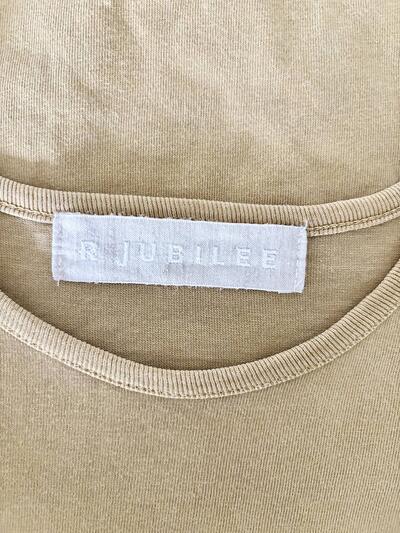 R JUBILEE オーガニックコットン ロングスリーブTシャツ / イエロー 画像7