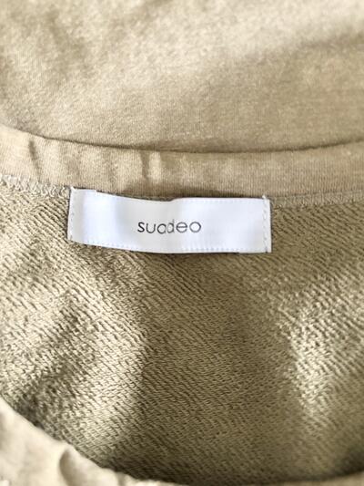 suadeo スアデオ 綿ポリ クルーネック ワンピース モスグリーン 38 画像7