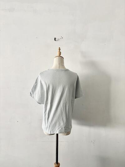 【美品】オールドマンズテーラー R&D.M.Co- コットン半袖Tシャツ ライトブルー 画像5