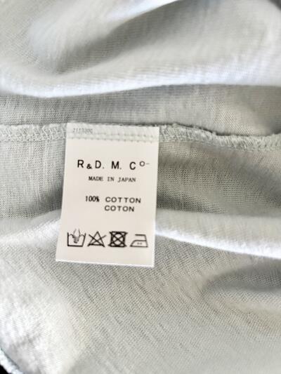 【美品】オールドマンズテーラー R&D.M.Co- コットン半袖Tシャツ ライトブルー 画像7
