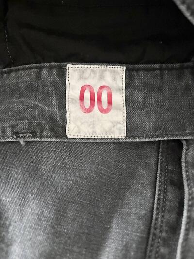 【美品】OUTIL ウティ ヘンプ混 カーゴパンツ チャコールグレー 00 画像6