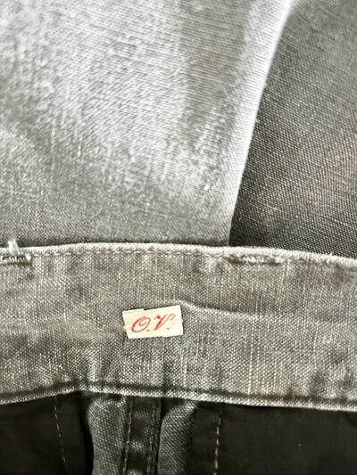 【美品】OUTIL ウティ ヘンプ混 カーゴパンツ チャコールグレー 00 画像7
