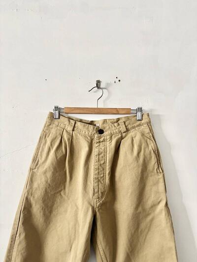 【美品】OUTIL ウティ コットン パンツ キャメル 0 画像2