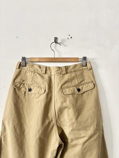 【美品】OUTIL ウティ コットン パンツ キャメル 0 画像5