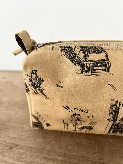 【未使用】R&D.M.Co- OLDMAN'S TAILOR　WHERE IS MY DOG　コットンポーチ 画像3