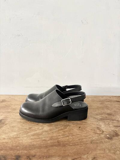 【美品】BEAUTIFUL SHOES　TOSHINOSUKE　TAKEGAHARA　SINGLE-BELT CLOGS BLACK 　23cm 画像2