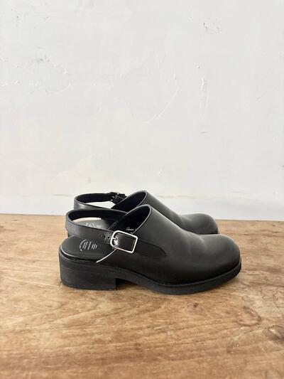 【美品】BEAUTIFUL SHOES　TOSHINOSUKE　TAKEGAHARA　SINGLE-BELT CLOGS BLACK 　23cm 画像4