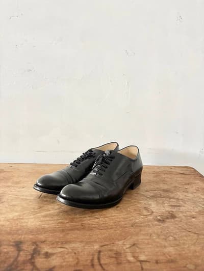 【美品】ARTS&SCIENCE　Cap toe shoes　黒　23.5cm　 画像1