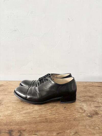 【美品】ARTS&SCIENCE　Cap toe shoes　黒　23.5cm　 画像2