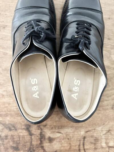 【美品】ARTS&SCIENCE　Cap toe shoes　黒　23.5cm　 画像6