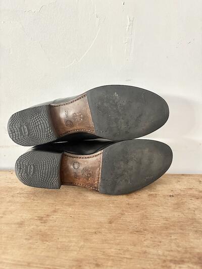 【美品】ARTS&SCIENCE　Cap toe shoes　黒　23.5cm　 画像8