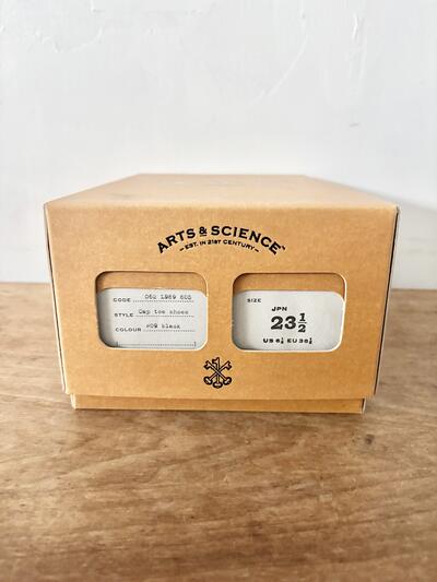 【美品】ARTS&SCIENCE　Cap toe shoes　黒　23.5cm　 画像9