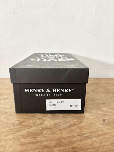 【美品】HENRY & HENRY ヘンリーアンドヘンリー ウィングチップ レインシューズ 37 ブラック 箱付き 画像6