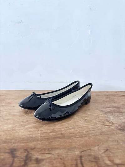 repetto レペット CENDRILLON AD サンドリオン パテント バレエシューズ 黒 40 箱付き 画像1