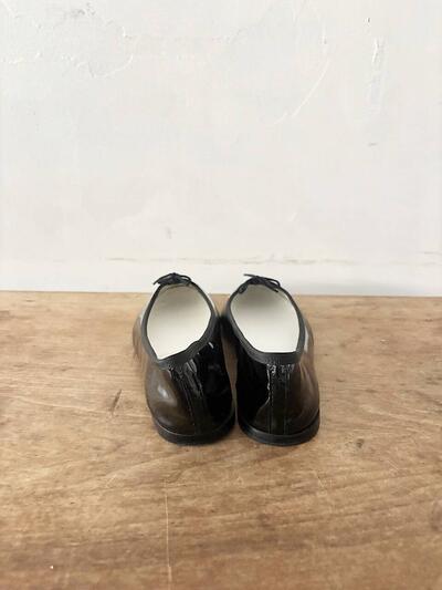 repetto レペット CENDRILLON AD サンドリオン パテント バレエシューズ 黒 40 箱付き 画像3