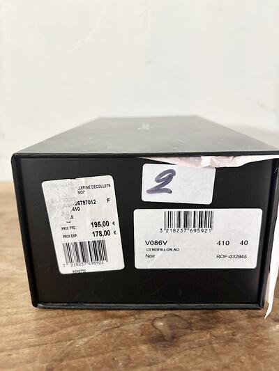 repetto レペット CENDRILLON AD サンドリオン パテント バレエシューズ 黒 40 箱付き 画像10