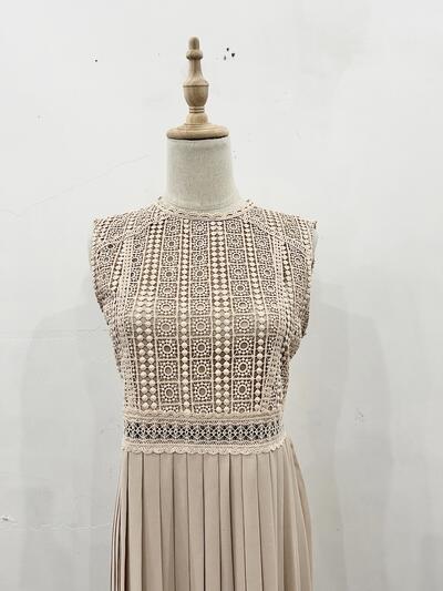 【未使用】ZARA レース切替プリーツワンピース 画像2