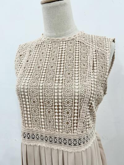 【未使用】ZARA レース切替プリーツワンピース 画像3