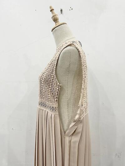 【未使用】ZARA レース切替プリーツワンピース 画像10