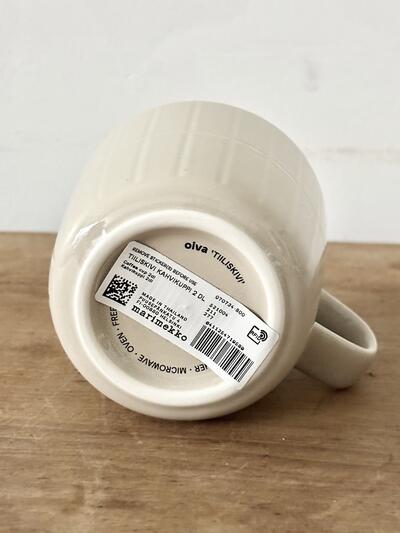 【未使用】marimekko　TIILISKIVI　マグカップ　ベージュ　 画像8