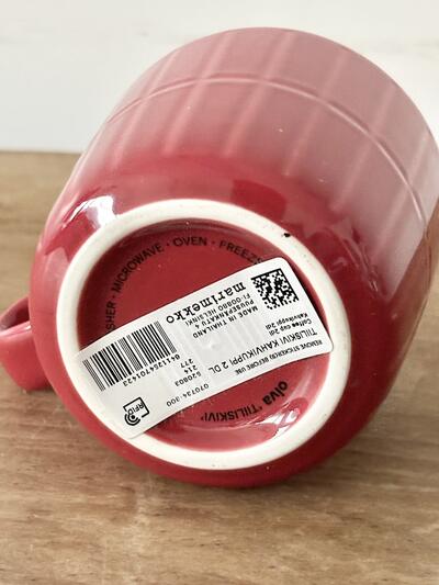 【未使用】marimekko　TIILISKIVI　マグカップ　テラコッタレッド　　 画像8